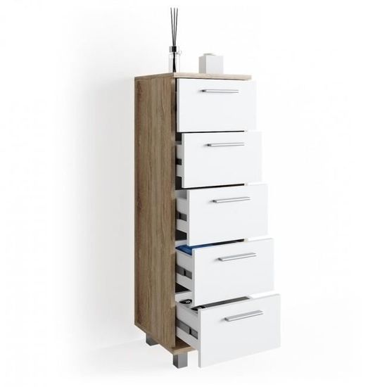 Armoire Colonne Basse De Salle De Bain Achat Vente Meuble Bas Commode Sdb Armoire Colonne Basse De Sa Soldes Sur Cdiscount Des Le 20 Janvier Cdiscount