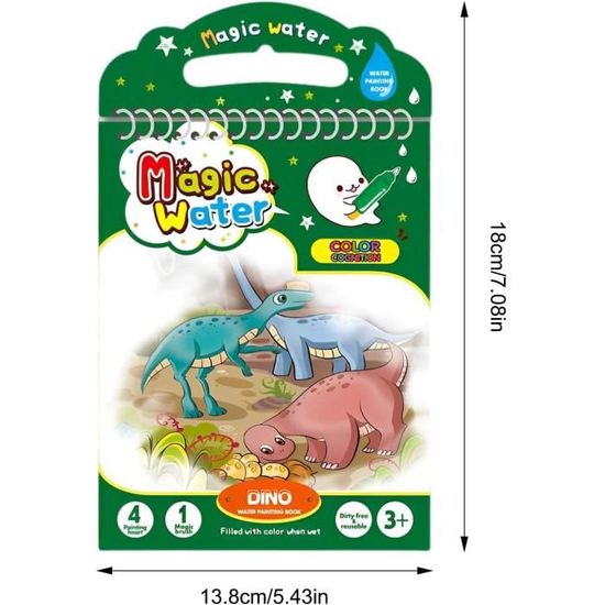 Mothinessto Livre De Dessin D'eau Livre De Dessin à Colorier à L'eau Avec Stylo Enfants Peinture