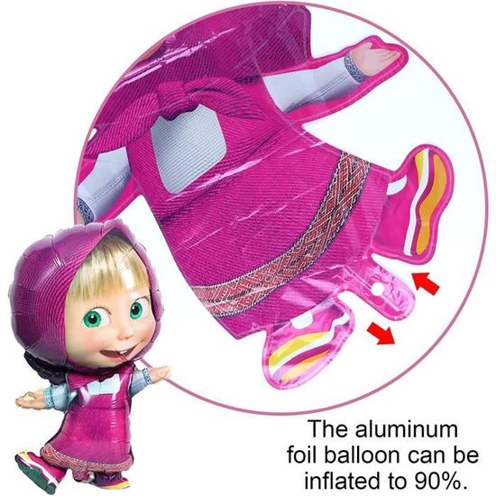 Ballon Masha Et Michka - Décorations De Ballons 