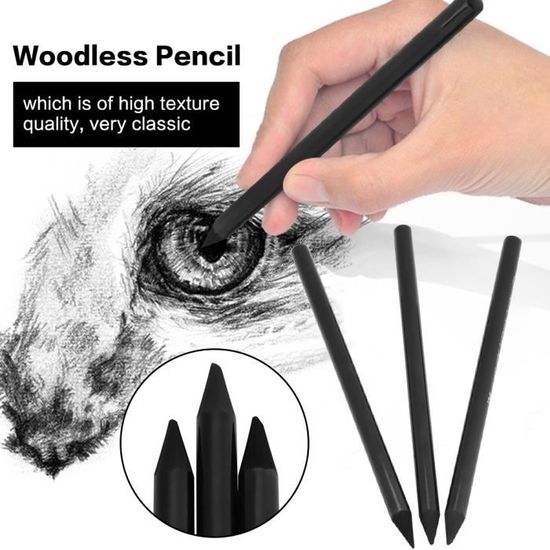 Dessin Garosa 6Pcs Fusains pour Dessin Fournitures d/'art Croquis Outils Ombrage Crayon Fusain pour Croquis