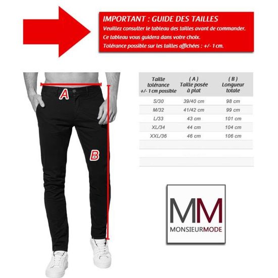 Pantalon chino homme Pantalon 894 rouge brique Rouge Cdiscount