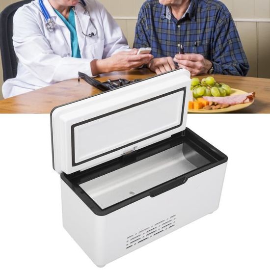KOA Glacière à insuline Insuline Cooler Portable Chargeable Mini Drugs