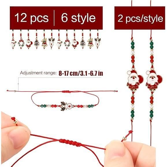 Carykon - Lot de 12 bracelets d'amitié népalais tressés avec fermeture à nœud coulissant pour femmes, adolescentes et filles, la couleur peut varier, Taille unique, Sans pierre précieuse