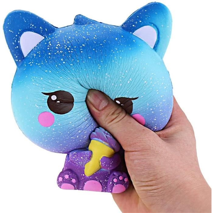 Squishy chat kawaii crème glacée jouet anti stress pour enfant slow rising  kawaii doux toy amusant non-toxique idéal cadeau pour f - Cdiscount