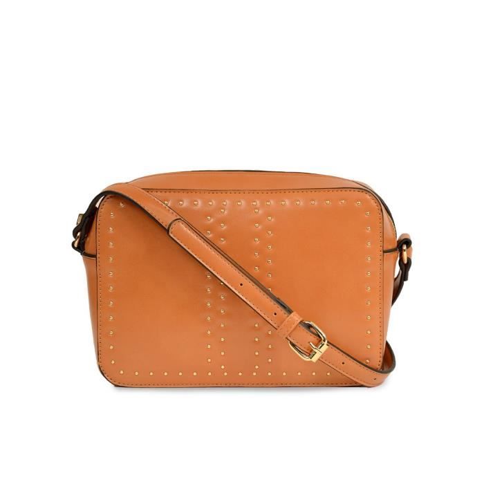 KINSTON Sac bandoulière Nola - Sangle avec boucle ajustable - Camel