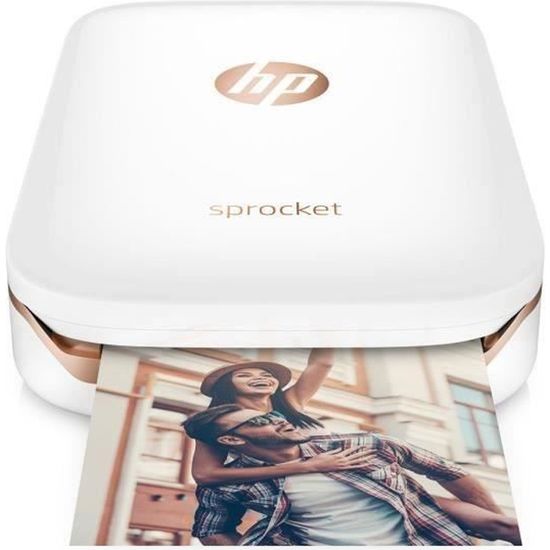 Imprimante photo de poche HP - Sprocket Plus - Blanc - impression  instantanée - Cdiscount Informatique