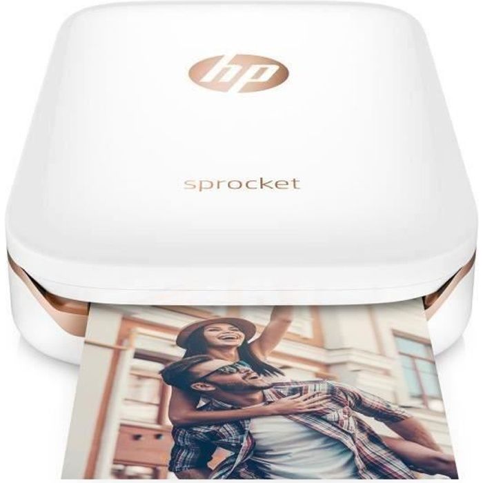 Imprimante photo de poche HP - Sprocket - Blanc- impression