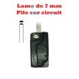 Coque de clé + lame compatible Peugeot-Citroën 3 boutons-1