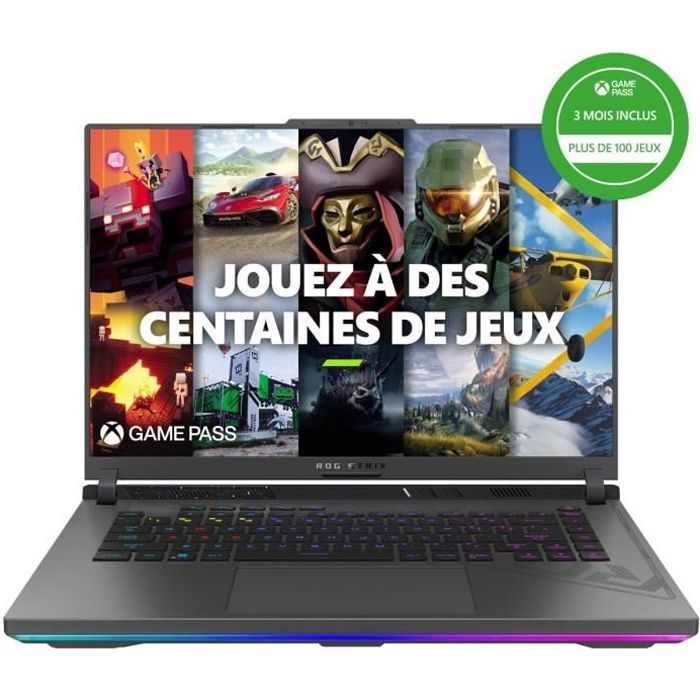 PC Portable Gamer ASUS ROG Strix G16  16 WQXGA 240Hz - RTX 4070 8Go -  Intel Core i9-13980HX - RAM 32Go - 1To SSD - Win 11 - Cdiscount Informatique