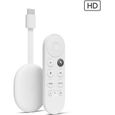 Passerelle multimédia Google Chromecast avec Google TV Version HD - GOOGLE - Blanc - 1.25 cm - 6.1 cm - 55 g-0