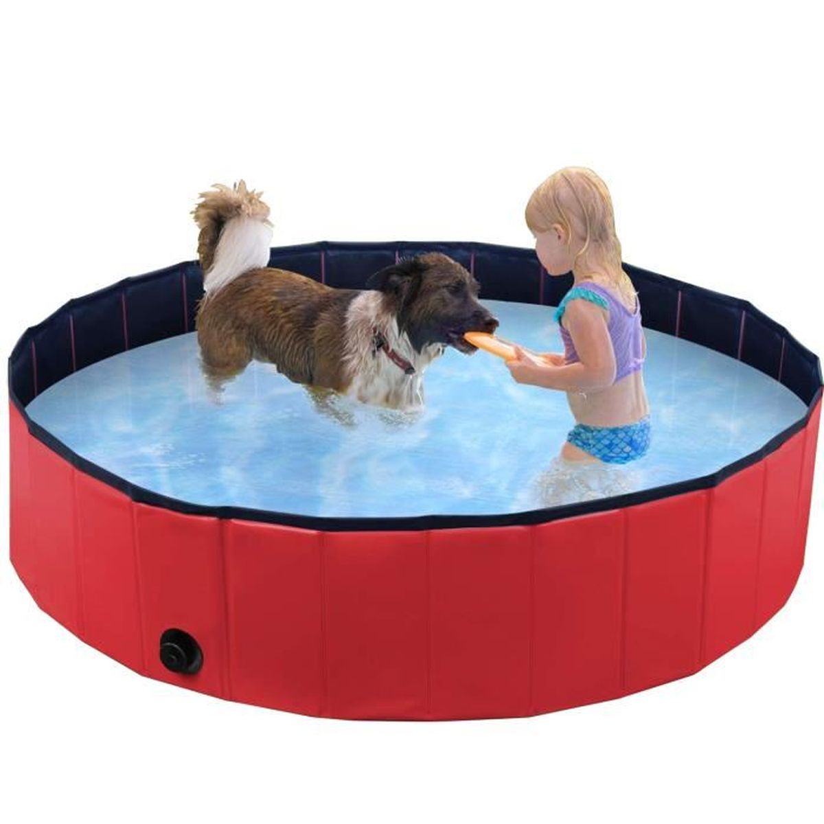 Chien Animaux Natation Pataugeoire Outdoor Bath pliable portable Chiot piscine 