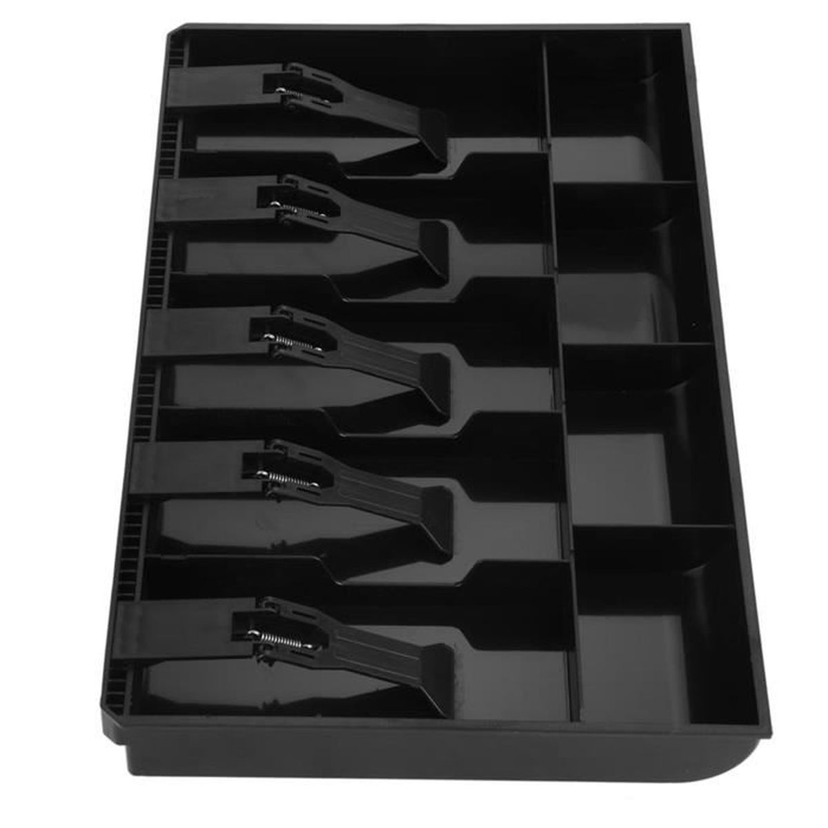ACROPAQ Insert Tiroir-Caisse BSIT410 - Compatible 41cm, 36x32x6cm, 8 Compartiments Pièces & 4 Billets - Noir
