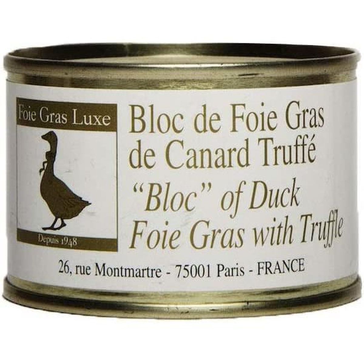 Bloc de Foie Gras de Canard Artisanal truffé 65gr Origine France