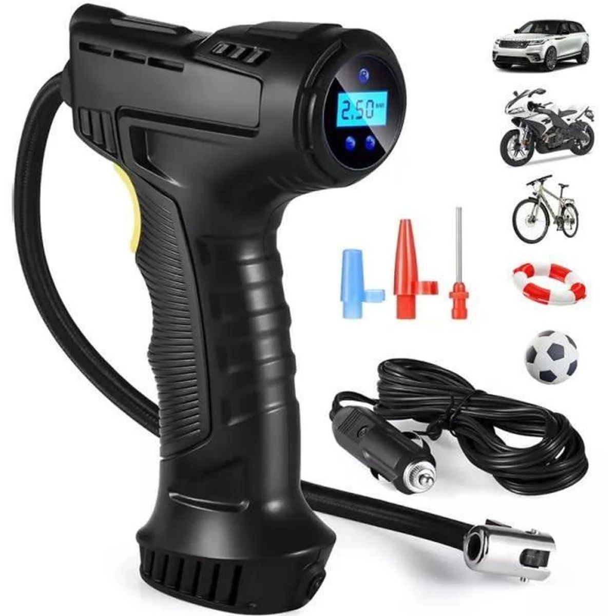Gonfleur Pneus sans Fil, Compresseur d