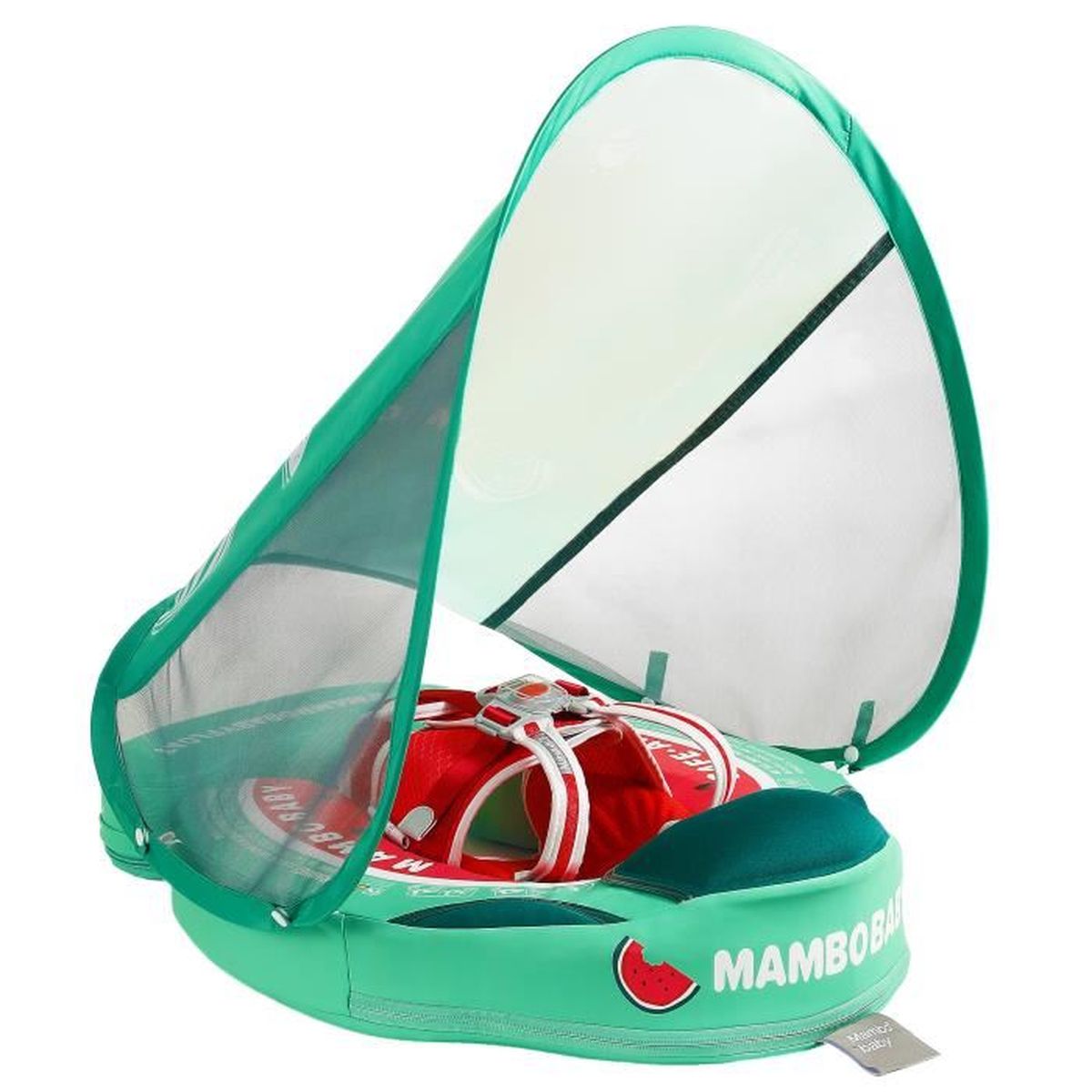 Bouée Bébé Auto-gonflante HECCEI Mambobay Avec Auvent - Flotteur Piscine Pour 3-24 Mois | Protection Solaire UPF50+