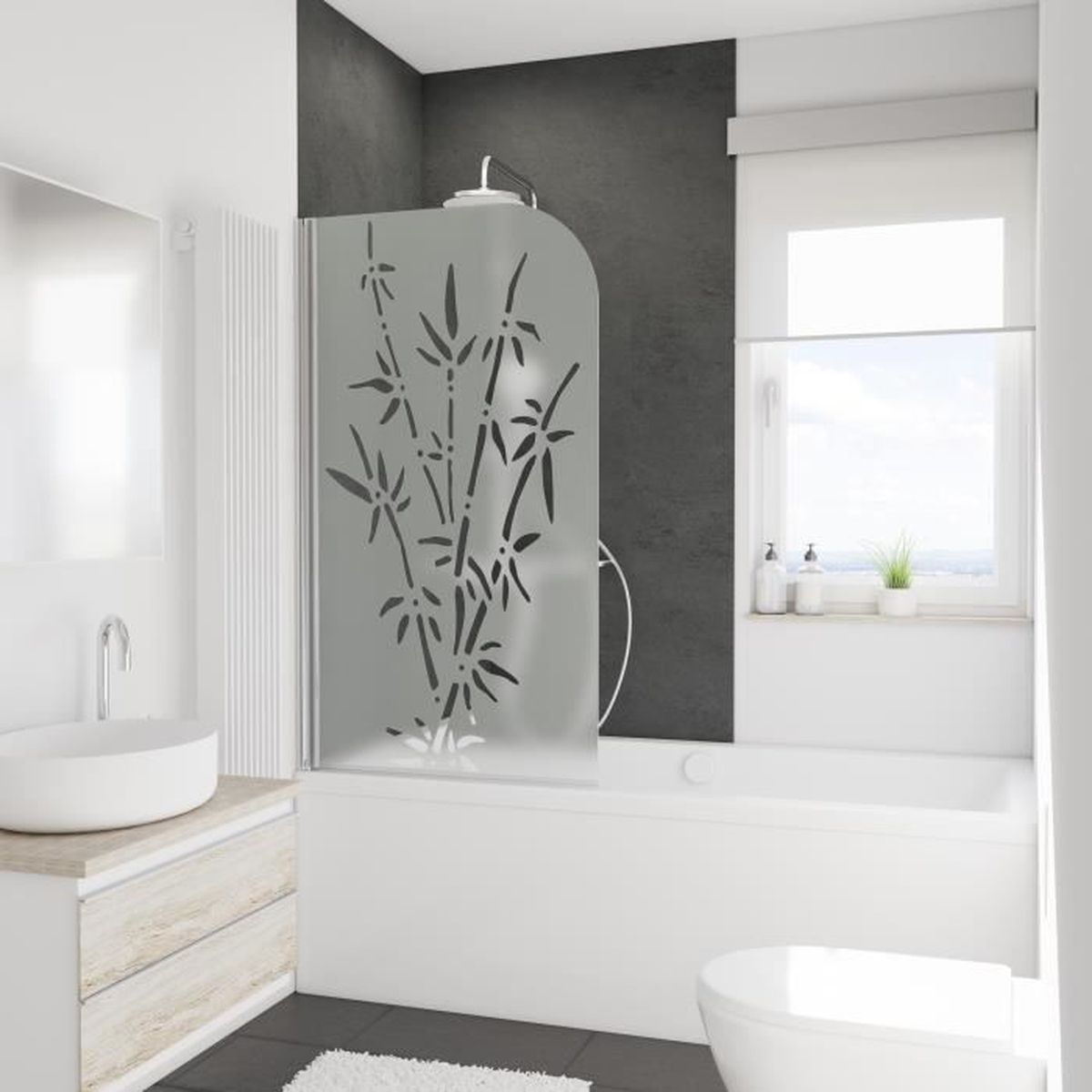 Pare Baignoire Capri 80 X 140 Cm Decor Bamboo 1 Volet Profile Aspect Chrome Achat Vente Porte De Baignoire Pare Baignoire Capri 80 X Cdiscount Pare Baignoire Capri 80 X 140 Cm Decor Bamboo 1 Volet Profile Aspect Chrome Achat Vente Porte De Baignoire Pare Baignoire Capri 80 X Cdiscount