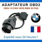 MISTER DIAGNOSTIC Adaptateur OBD2 vers BMW 20 PINS - Diagnostique Auto - E30 E34 E6 E45 E39 - INPA