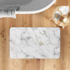 DOUCEUR D INTÉRIEUR Tapis de Bain Venor Ultra-Absorbant - Effet Marbre Gris 50x80 cm