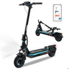 Trottinette Électrique Adulte Pliable EVERCROSS TECH A1 Pneu 10" Moteur 500W 3 Mode Vitesses Avec Écran LED Bluetooth APP Bleu