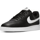Baskets Homme Nike Court Vision Low Noir et Blanc - Synthétique - Lacets - Plat