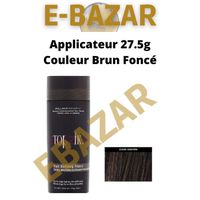 EBAZAR ANTI CALVITIE Couleur Brun Foncé - Dark Brown Applicateur 27,5 g HAIR ME Poudre de Cheveux Densifiant Kératine Universelle