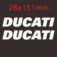 se bloquer - Autocollant Ducati en vinyle avec Logo de moto, autocollant pour casque de réservoir, blanc, rou