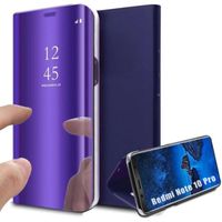 Coque pour Redmi Note 10 Pro 5G (6.49") Anti-Choc Effet Miroir design Protection Intégrale violet