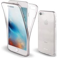 Coque Intégrale pour iPhone Se 2020, iPhone 8, iPhone 7 Transparente Silicone Antichoc - 360 Degres Protection Avant et Arriére