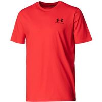 Tee-shirt homme Under Armour Sportstyle LC SS rouge en coton