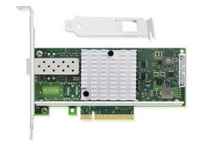 MODEM - ROUTEUR Elfcam® - Carte Ethernet 10Gb SFP+, avec Intel X520-DA1-82599EN Chip, 10Go PCI Express x8 LAN Adapter, 10Gb NIC pour Windows (1SFP)