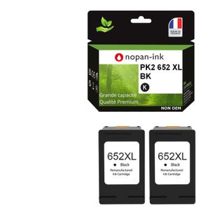 Cartouches Compatibles QUALITONER 2 Pour HP 652 XL Noir + Couleur - Neuf Sous Blister