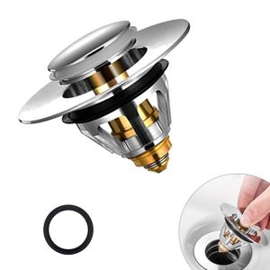 Wansiven Bouchon de lavabo pop-up universel en acier inoxydable avec noyau à percussion pour lavabo de 26 à 45 mm (LSS-W1 Wansiven Bouchon de lavabo pop-up universel en acier inoxydable avec noyau à percussion pour lavabo de 26 à 45 mm (LSS-W1