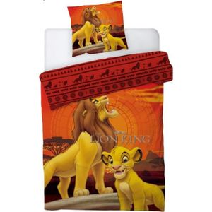 HOUSSE DE COUETTE ET TAIES HOUSSE DE COUETTE + TAIE D'OREILLER DISNEY LE ROI LION - PARURE DE LIT