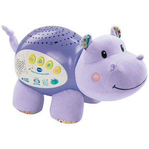 Veilleuse LED - Hippopotame rose - Sur pile, 100% sécurité