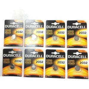PILES Pack de 8 Piles Duracell CR2032-DL2032 Batterie Li