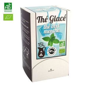 SODA-THE GLACE Thé Glacé bio - Thé Vert à la Menthe 10 sachets