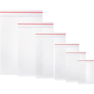 SACHET PLASTIQUE  Lot de 600 Sachet Plastique Transparent,Sachet Zip Transparent,Sacs à Fermeture,Sacs en Plastiques Transparents