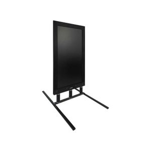 Fabrication Fran/çaise Chevalet stop trottoir avec 2 ardoises amovibles cadre bois blanc c/érus/é dimensions 117 x 60 cm