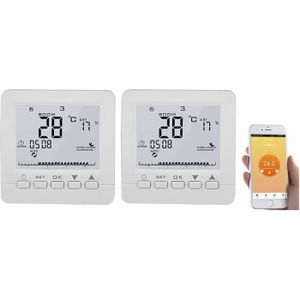 Emos Thermostat d'ambiance numérique avec prise en charge OpenTherm -  Thermostat programmable, filaire, montage en surface, blanc, 12,6 x 8,4 x  2,6 cm