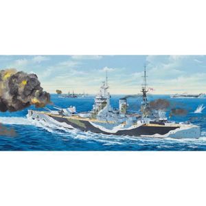 KIT MODÉLISME TRU03708 - Trumpeter 1:200 - HMS Nelson 1944 - Mod