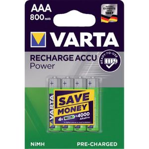 PILES Piles rechargeables accus AAA HR03 800 mAh 1,2V Ni