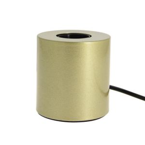 LAMPE A POSER Xanlite - Lampe à poser cylindrique en métal couleur laiton, compatible culot E27, IP20, 60W puissance max - XDLAPCYCLOML