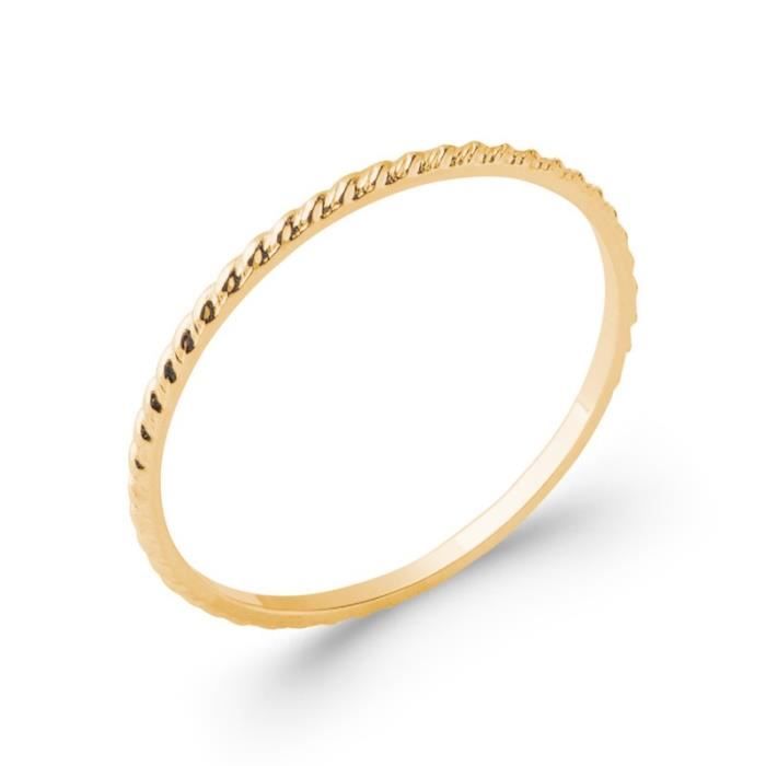 Bague fine on sale or femme
