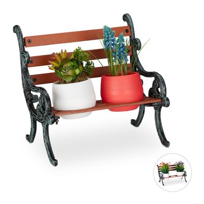 Banc Enfant Zoo En Fonte Et Bois - 84 X 41 X 52,5 Cm | Vert Antique, Décorations Animaux, Pour Jardin