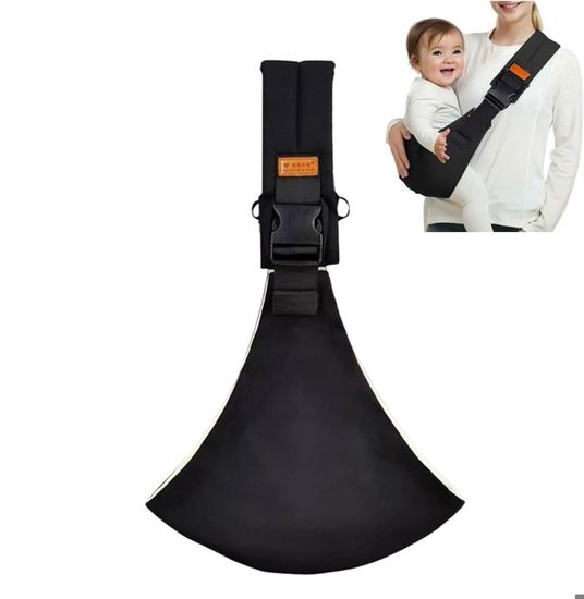 Momcozy Porte-bébé avec siège de hanche, porte-bébé 2 en 1 mains libres orienté vers l'avant pour bébés actifs, porte-bébé amovible toutes saisons jusqu'à 20 kg, convient aux tours de taille jusqu'à