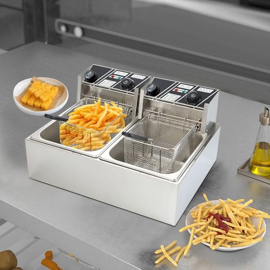 SUPERLEX Friteuse électrique de 2 litres avec huile de 1300 W, capacité