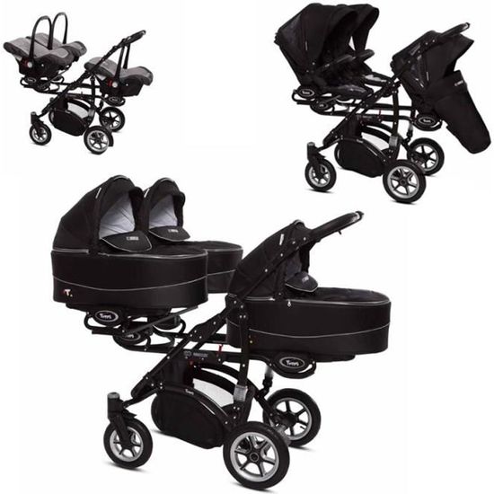 Poussette trois places best sale