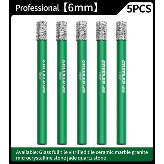 Forêt Diamant Pour Carrelage - Diamètre 8 Mm - Pour Perçage De Trous Propres Dans Le Carrelage, La Faïence