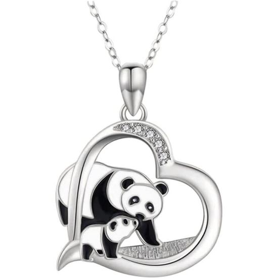 Collier Panda Mignon Pendentif