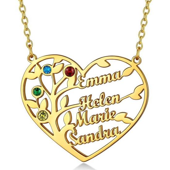 Broche Personnalisée Avec Prénom Gravé - Acier Inoxydable 316L - Cadeau Pour Femme, Anniversaire, Noël - Avec Boîte Cadeau